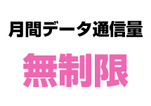 月間データ通信量無制限
